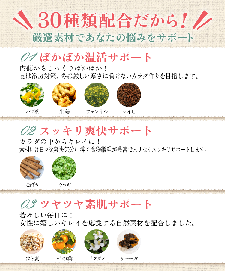 温活農園の三十野草茶