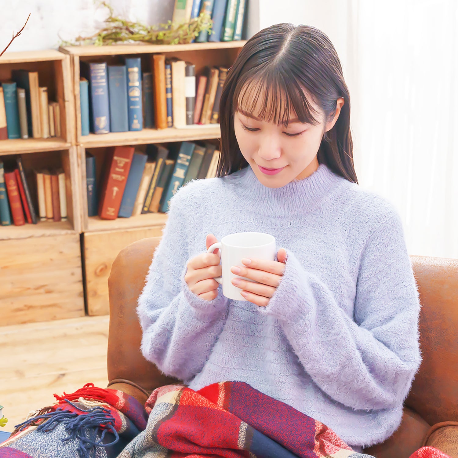 温活農園の健康茶とともにリラックスできる